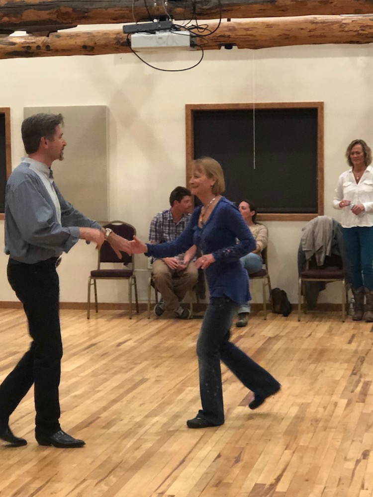 Roger & Beth at the Scout Hut's monthly Country Western Dance