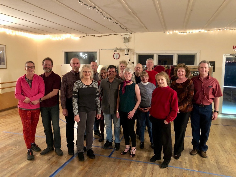 Here's most of the students in our West Coast Swing class! 2/14/19