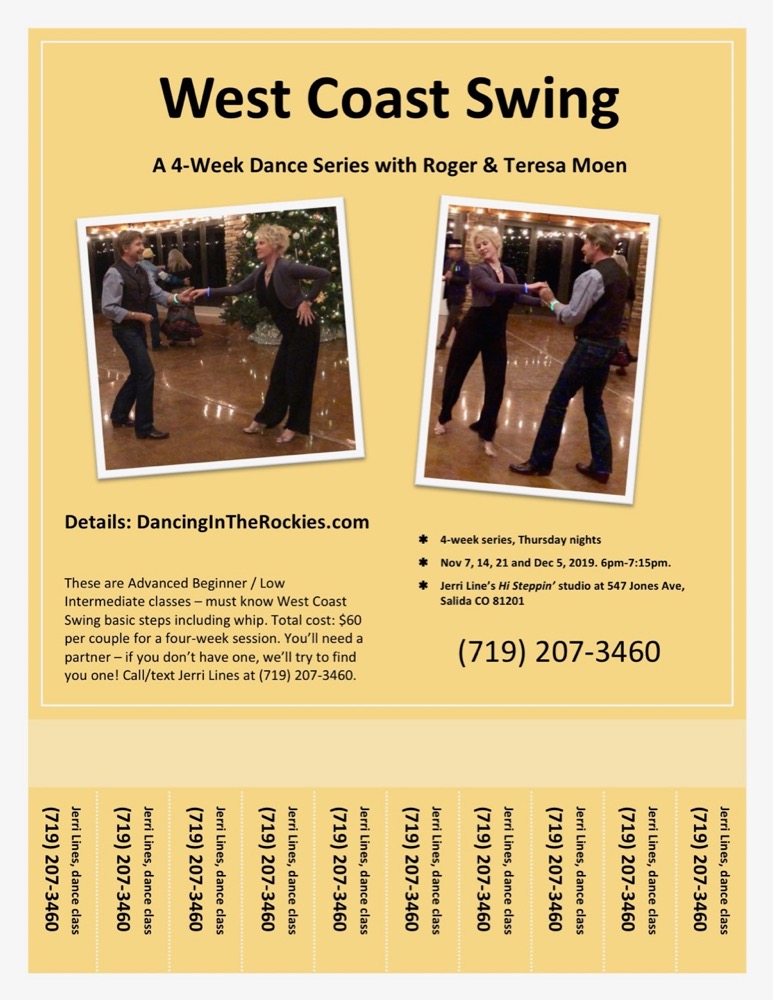 November 2019 West Coast Swing classes